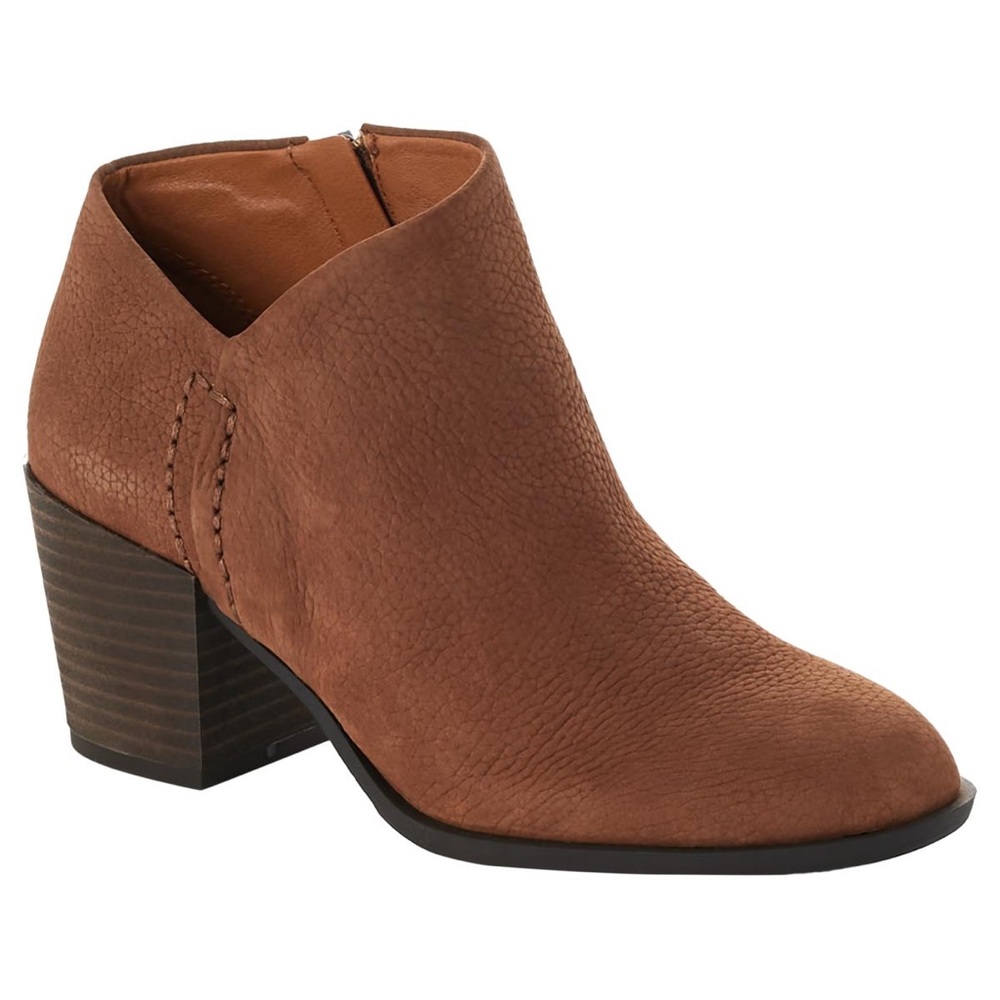 Lucky Brand Bellita Leather Ankle Boot In Brown Size 7.5 NWOB